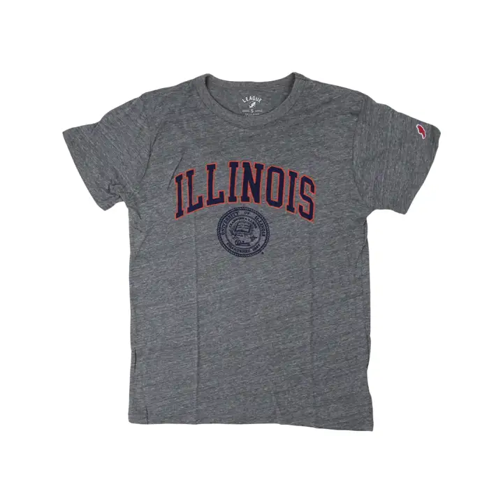 T-shirt à manches courtes triblend Illinois Fighting Illini Victory Falls H-GR