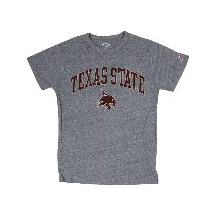 T-shirt à manches courtes triblend Texas State Victory Falls H-GRIS