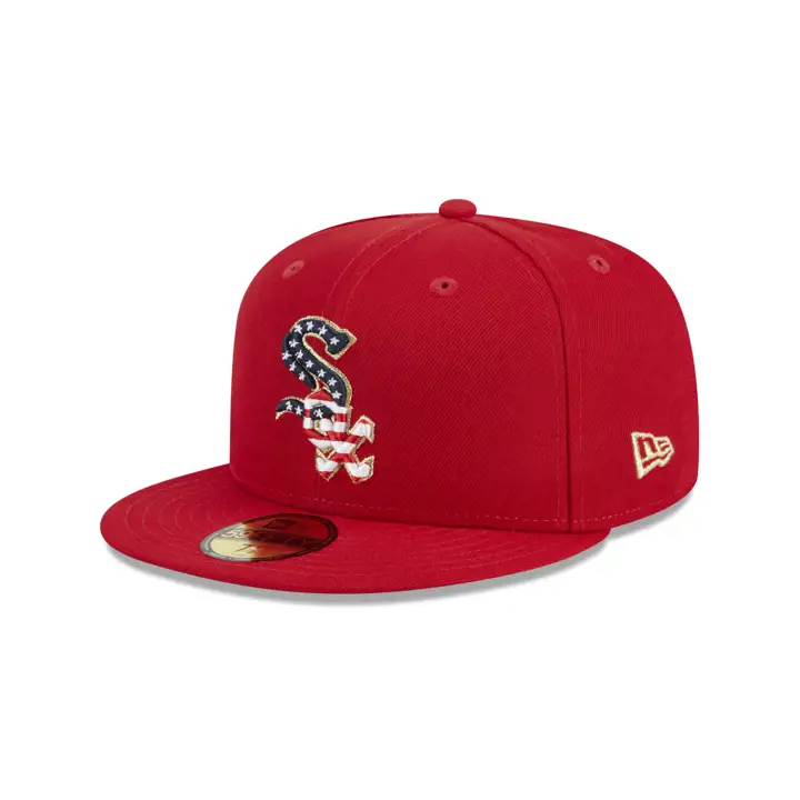 Casquette 59FIFTY rouge Chicago White Sox 2023 MLB 4 JUILLET
