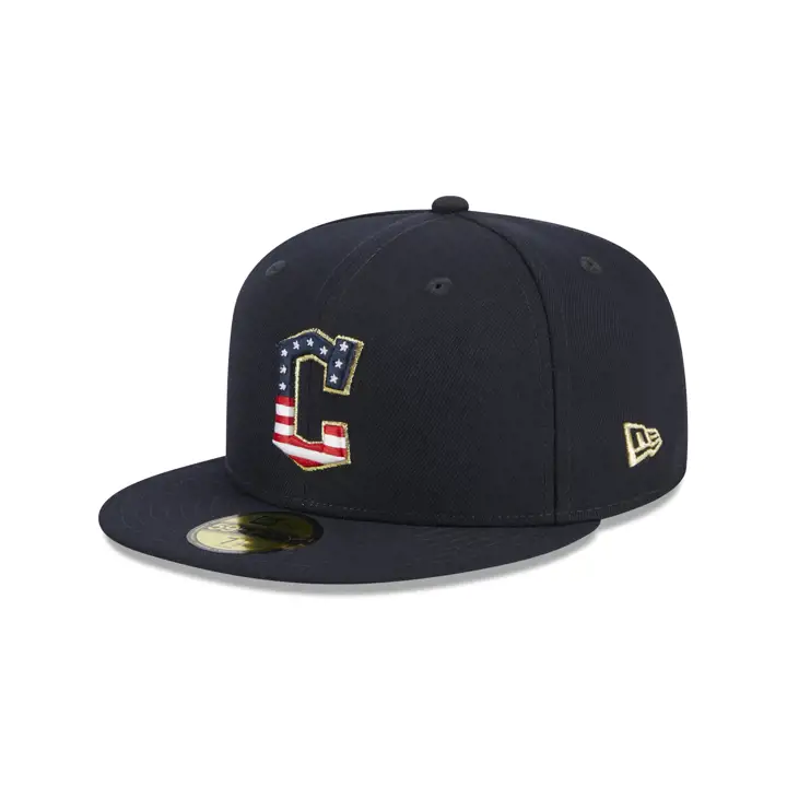 Casquette Cleveland Guardians 2023 MLB 4TH OF JULY 59FIFTY BLEU MARINE