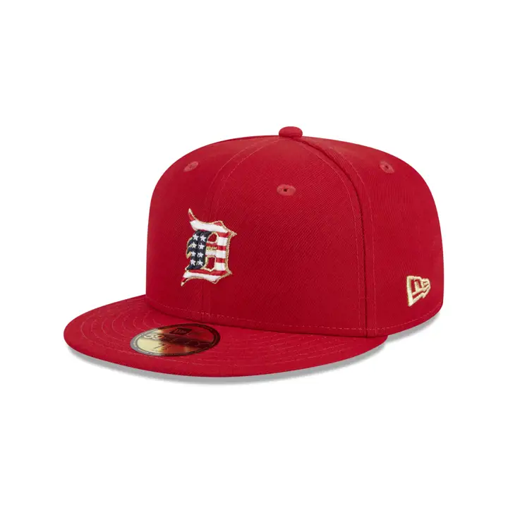 Detroit Tigers 2023 MLB 4TH OF JULY 59FIFTY ROUGE