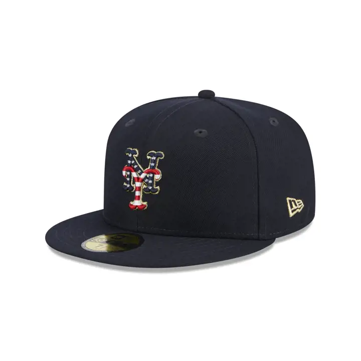 New York Mets 2023 MLB 59FIFTY DU 4 JUILLET BLEU MARINE