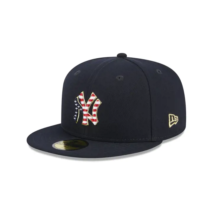 New York Yankees 2023 MLB 4TH OF JULY 59FIFTY BLEU MARINE