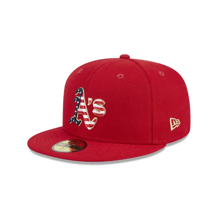 Oakland Athletics 2023 MLB 4 JUILLET 59FIFTY ROUGE