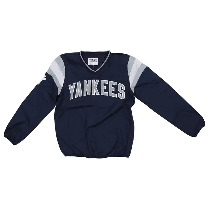 Haut col en V New York Yankees MLB Clutch Hitter bleu marine de l'équipe