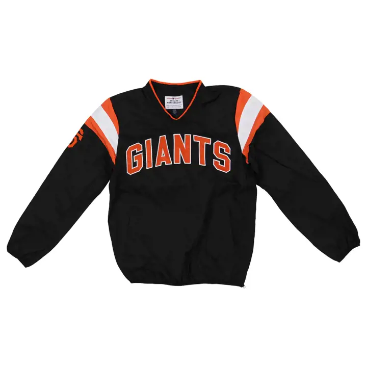 Haut à col en V San Francisco Giants MLB Clutch Hitter Team noir