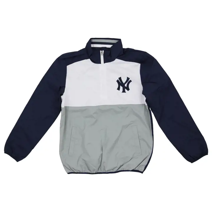 New York Yankees MLB Fly Out 1/2 Zip Jkt marine