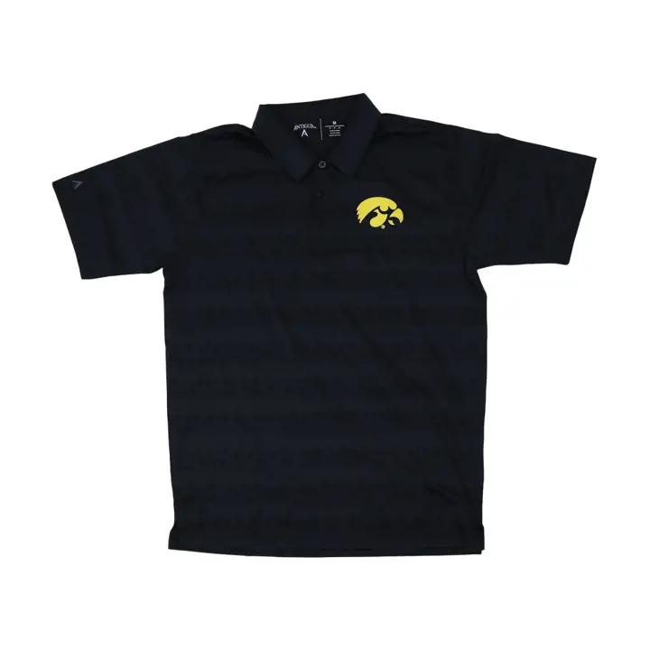 Polo Iowa Hawkeyes NCAA Compass Noir