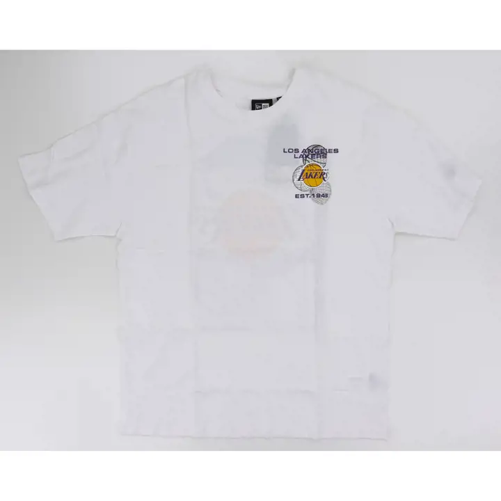 LOS ANGELES LAKERS NBA T-SHIRT GRAPHIQUE BBALL BLANC