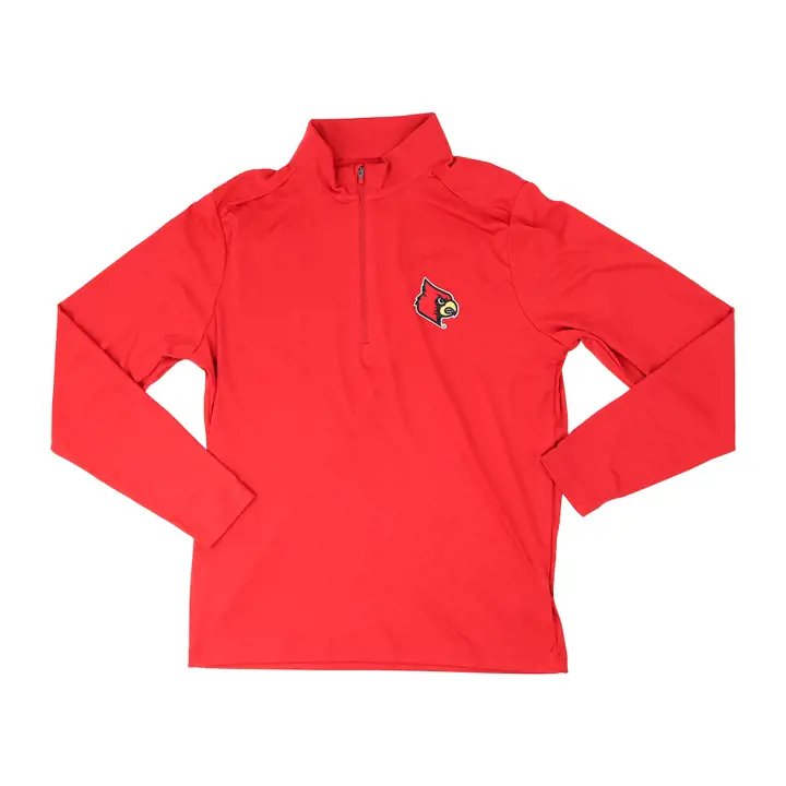 Haut zippé 1/4 Louisville Cardinals NCAA - Rouge