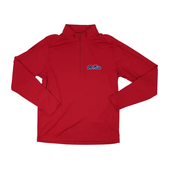 Mississippi Rebels NCAA Hommage 1/4 Zip ROUGE