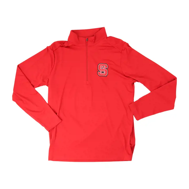Haut 1/4 zippé N.C. State Wolfpack NCAA Tribute ROUGE