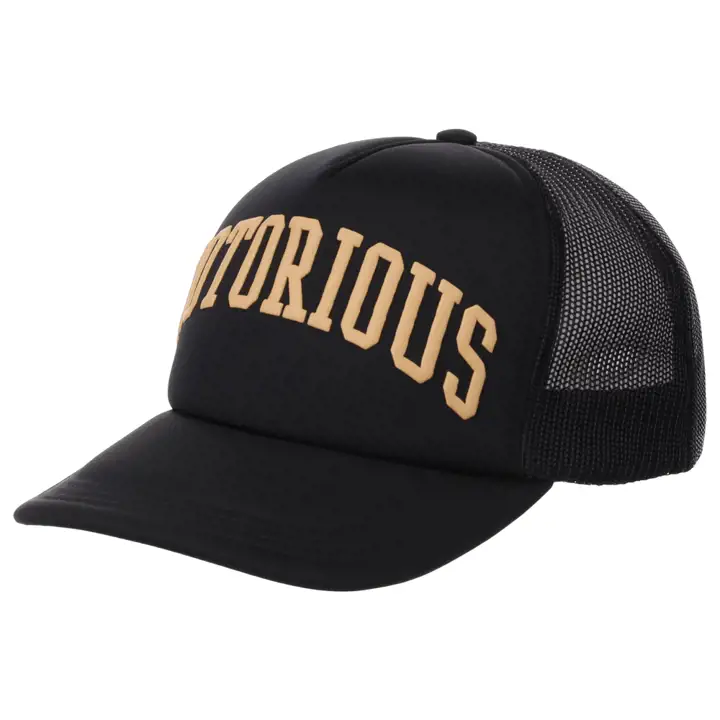 Casquette en mousse Trucker Pop Culture Ordinary Crowns noire/dorée NOTORIOUS