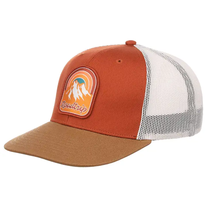 ORD CRWN Casquette de camionneur Get Outdoors rouge orangé/marron
