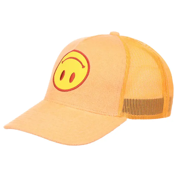 Casquette Trucker en tissu éponge Ordinary Crowns avec smiley à l'envers
