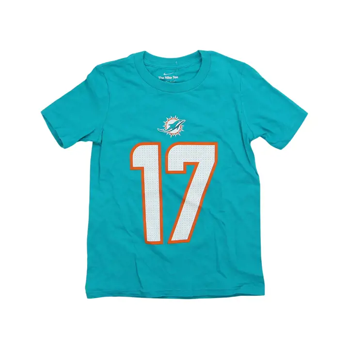 T-shirt jeune joueur N&N NFL des Miami Dolphins Jaylen Waddle TE