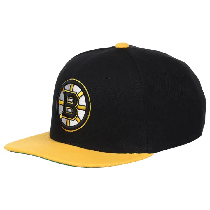 Boston Bruins LNH Jns Core à bouton-pression noi/jaune