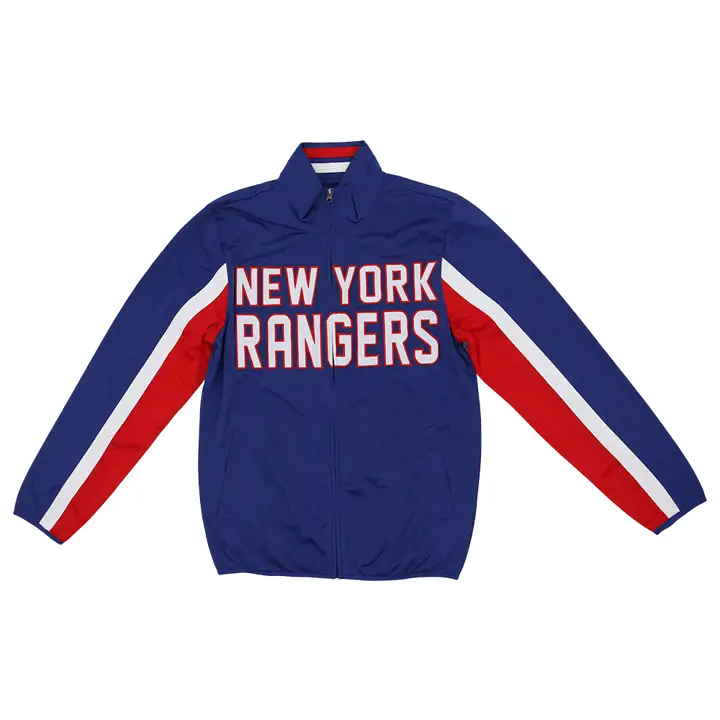 Veste de survêtement bleue NY Rangers NHL Contender