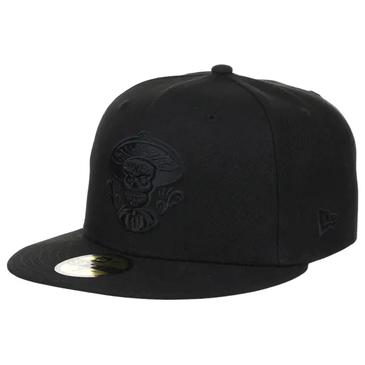 Casquette Albuquerque Isotopes MiLB Blackout 59Fifty Team noir/noir
