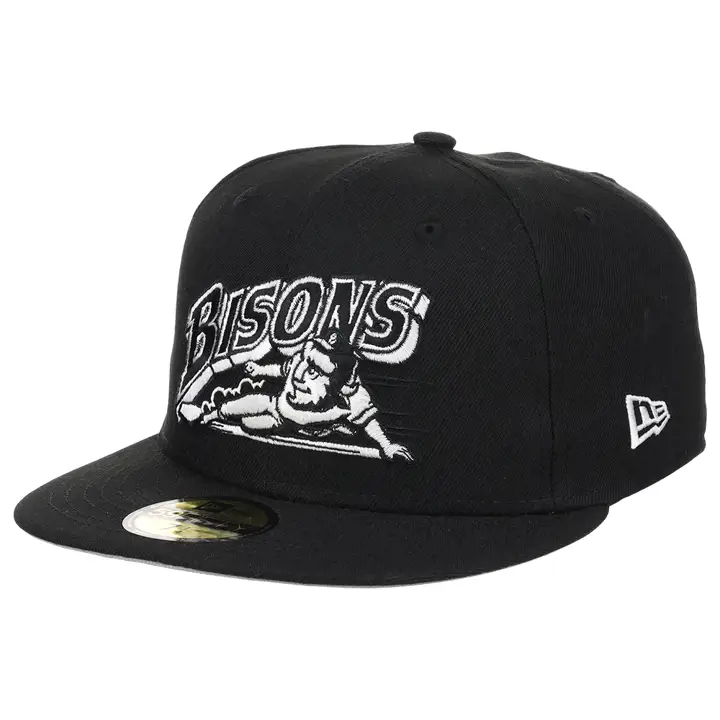 Buffalo Bisons MiLB B-Dub 59Fifty Équipe n/b