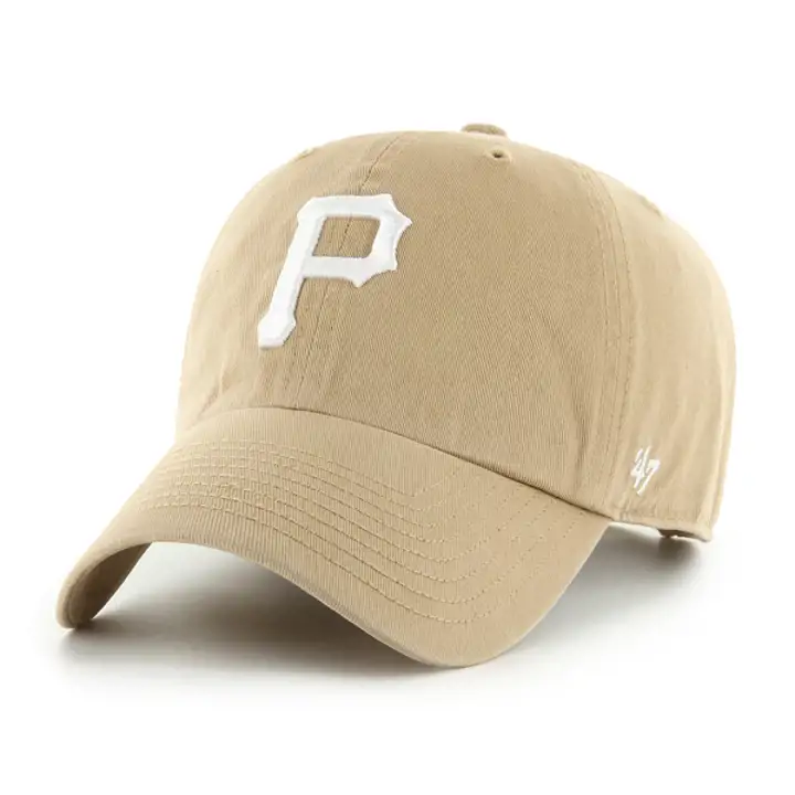 Pittsburgh Pirates MLB Casquette '47 Clean Up Kaki/Blanc