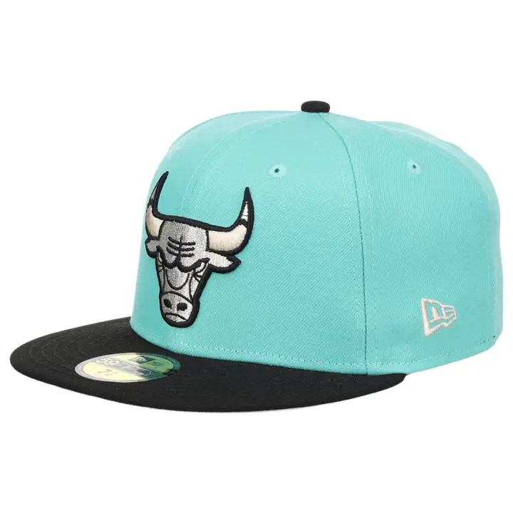 Chicago Bulls NBA Mint Noir 59FIFTY vtblc/noir/argt