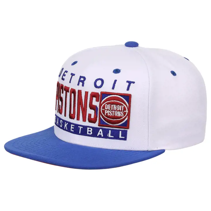 Casquette NBA Box Out des Detroit Pistons - blanc/bleu/rouge