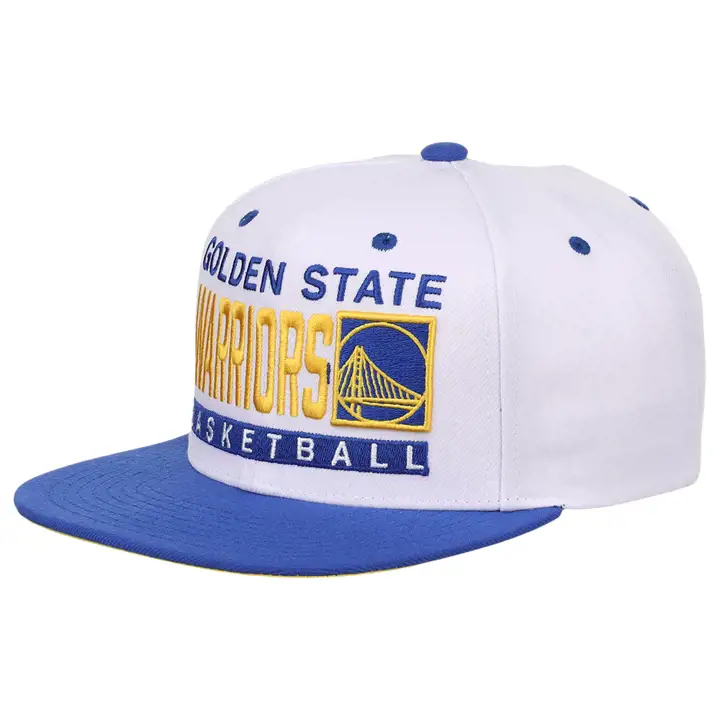 Golden State Warriors NBA Box Out Snapback Team BLC/BLEU/J