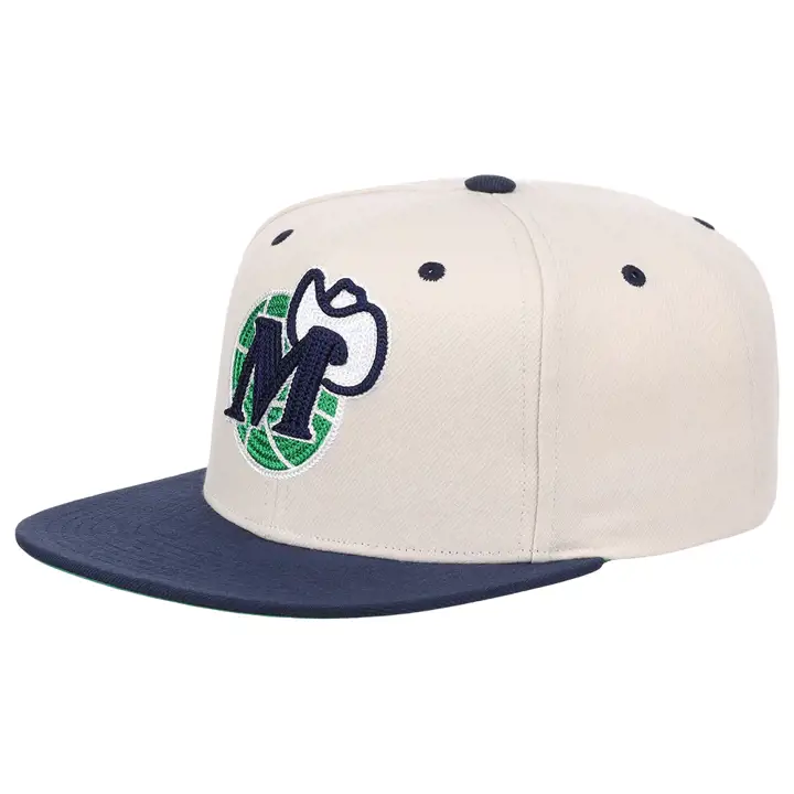 Casquette NBA Dallas Mavericks (Chaîne-brodée, réglable) ivoire/bleu/gris