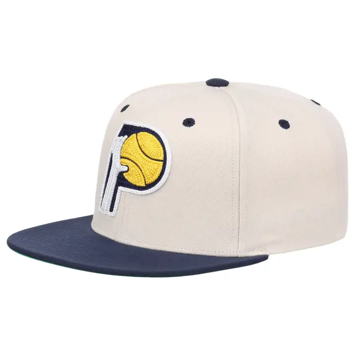 Indiana Pacers NBA Casquette snapback chaîne équipe ivoire/ bleu/ vert