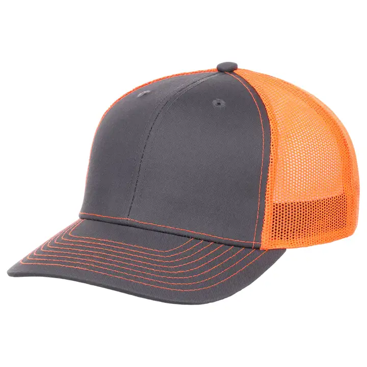 BLANK CASQUETTE TRUCKER SLAM DUNK anthracite/orange fluo