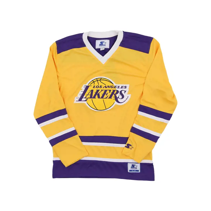 Maillot de hockey CrossCheck NBA Los Angeles Lakers NOIR/VIOLET/JAUNE