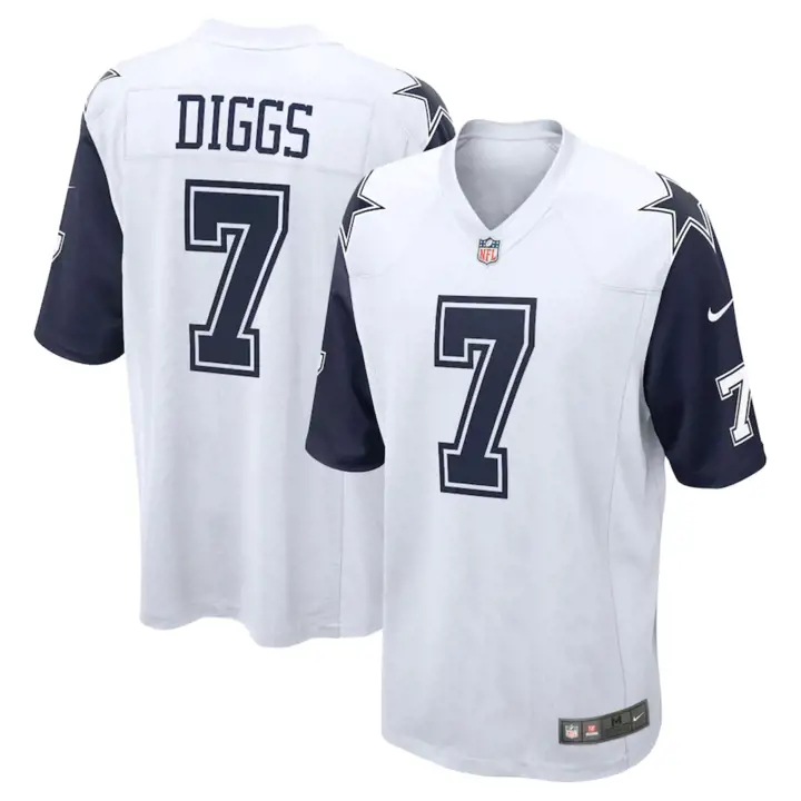 Maillot de match NFL COWBOYS Trevon Diggs BLANC
