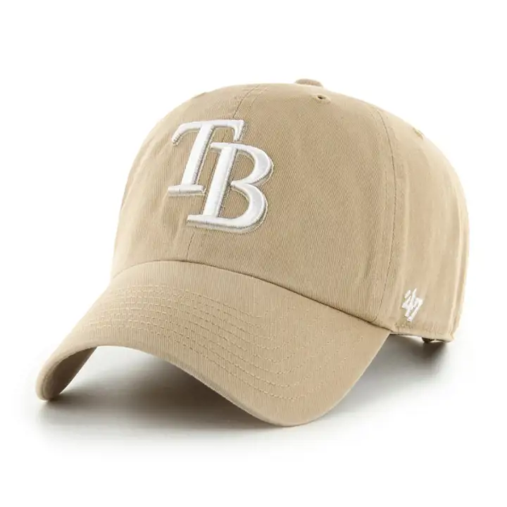 Tampa Bay Rays MLB Kaki/Blanc Casquette ajustée '47 KHA/WHT
