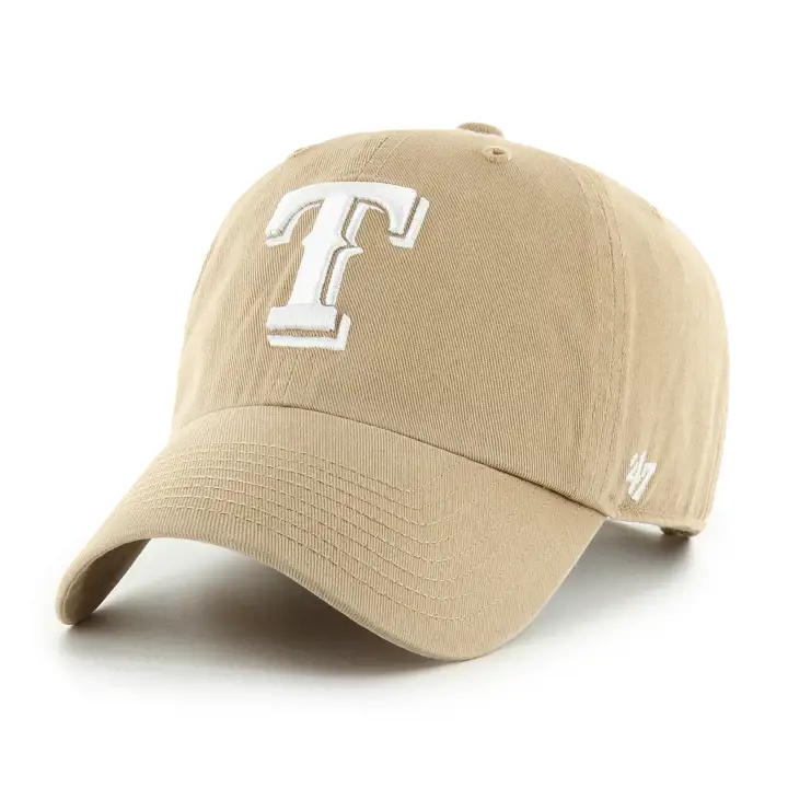 Casquette '47 Clean Up MLB Texas Rangers Kaki/Blanc KHA/WHT