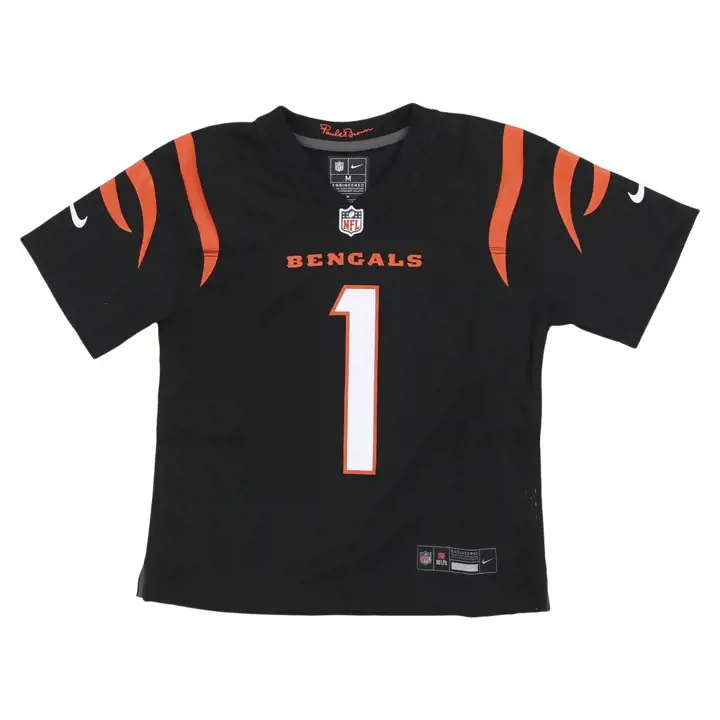 Maillot de match NFL enfant Cincinnati Bengals Jamarr Chase noir