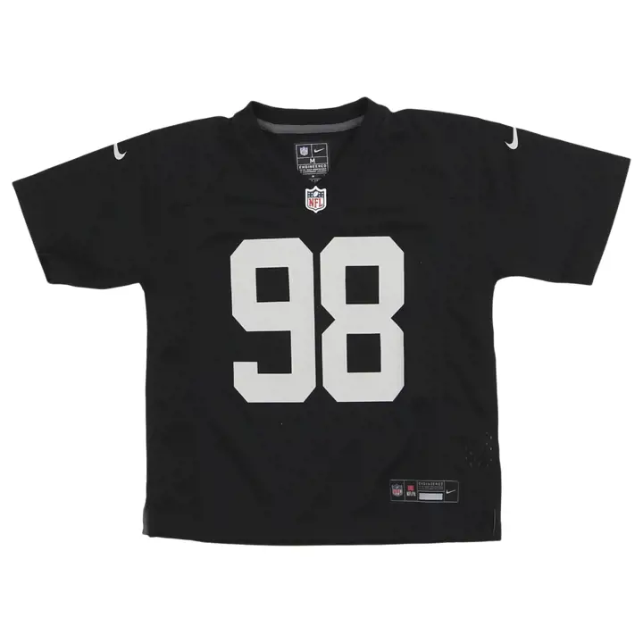 Maillot de match NFL enfant Las Vegas Raiders Maxx Crosby noir