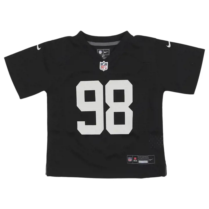 Maillot de match NFL Toddler Las Vegas Raiders Maxx Crosby noir