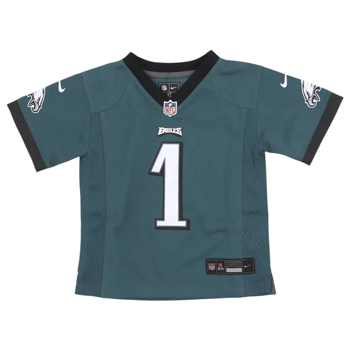 Maillot de match NFL Philadelphia Eagles Jalen Hurts sarcelle pour tout-petit
