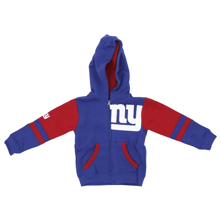 New York Giants NFL Sweat à capuche FZ Stadium pour tout-petit bleu