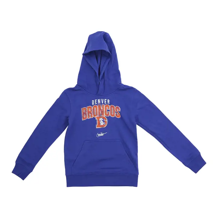 Sweat à capuche bleu Denver Broncos NFL Youth Rewind