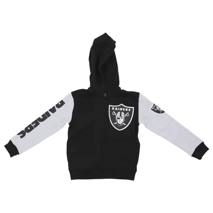 Las Vegas Raiders NFL Tableau d'affichage jeunesse FZ à capuche noir