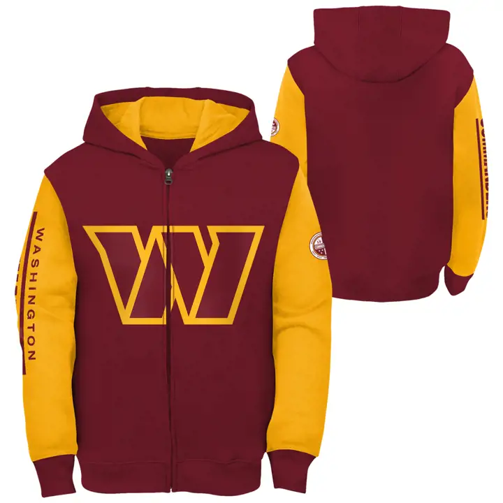 Washington Commanders NFL Tableau d'affichage pour jeunes FZ Hood rouge