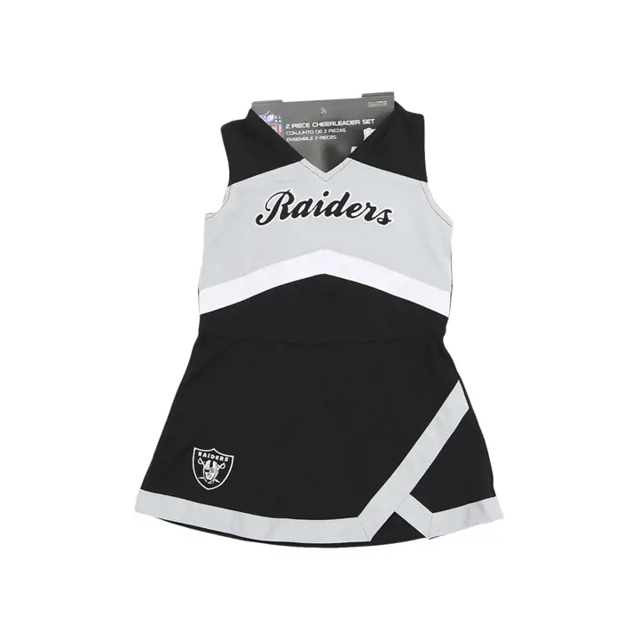 Robe de Pompom Girl Las Vegas Raiders NFL pour tout-petit, noire