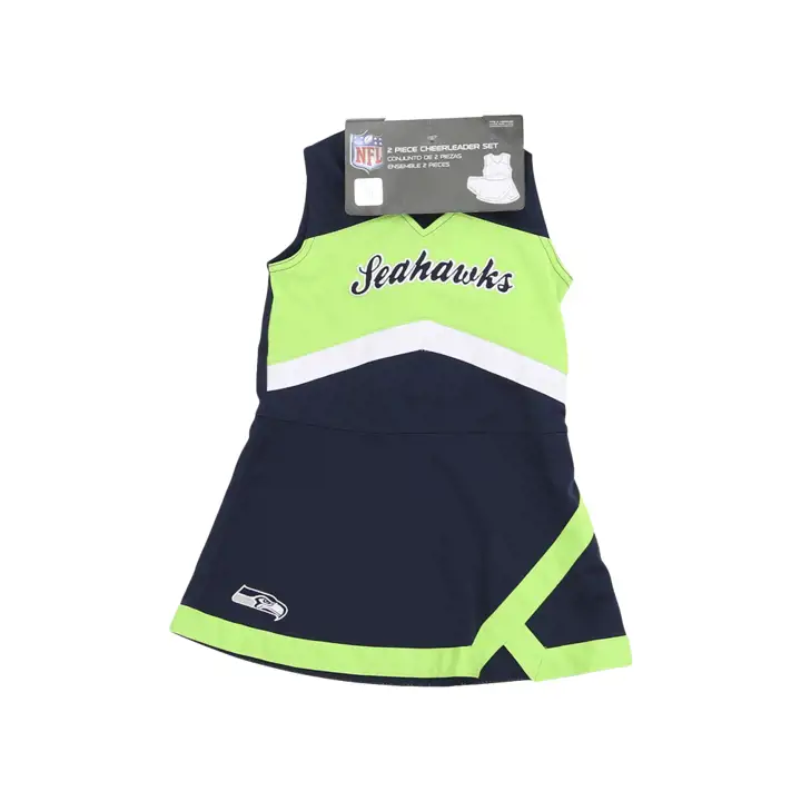 Robe de pom-pom girl marine pour tout-petit Seattle Seahawks NFL