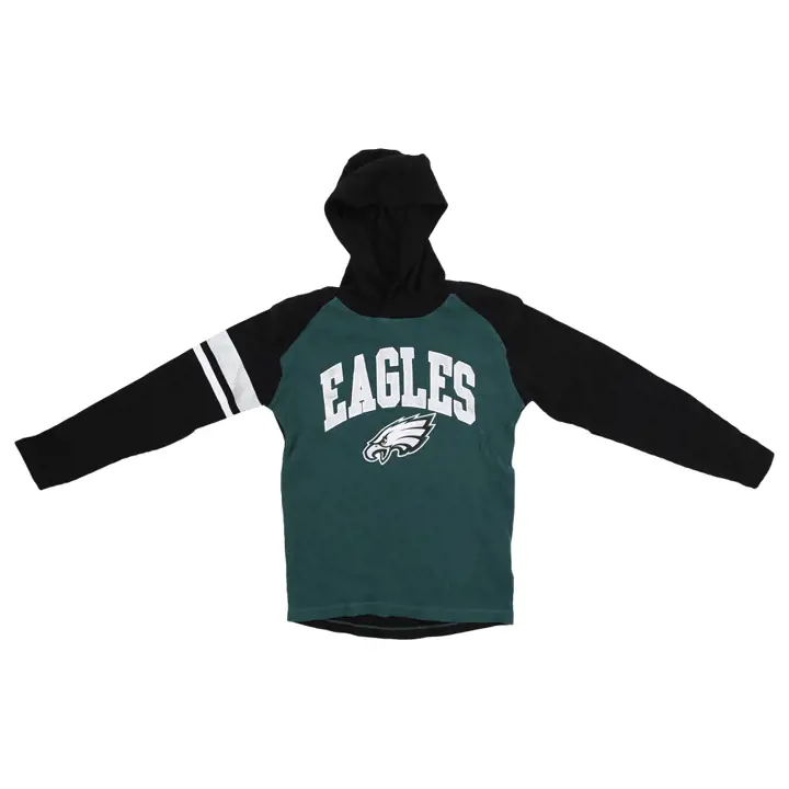 Philadelphia Eagles NFL Youth Playbook Long Sleeve Hood vert