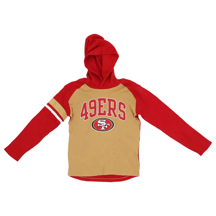San Francisco 49ers NFL Youth Playbook Long Sleeve Hood rouge