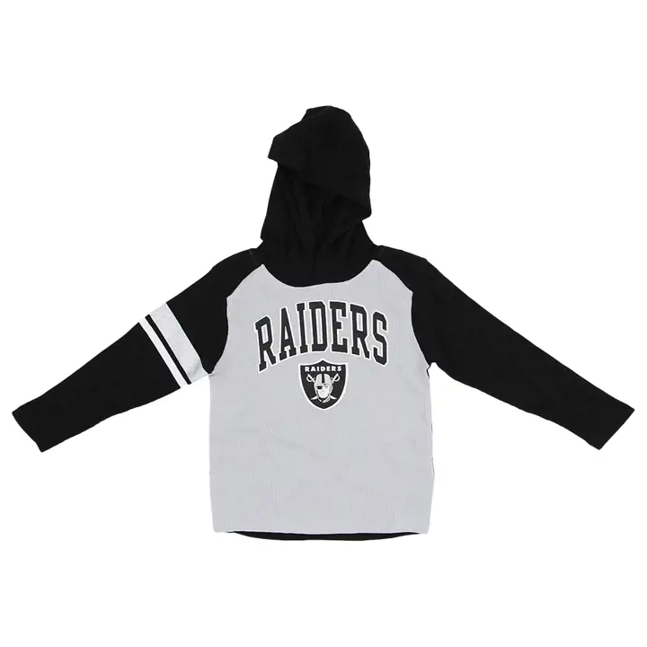 Hoodie à manches longues Las Vegas Raiders NFL Kids Playbook noir