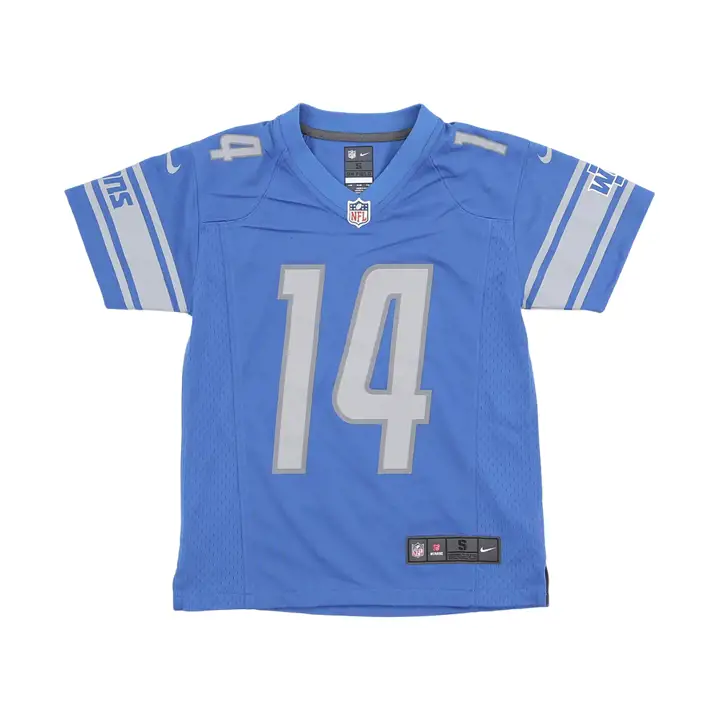 Maillot de match NFL enfant Détroit LIONS Amon-Ra St Brown bleu