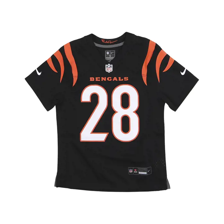 Maillot de match NFL enfant Cincinnati Bengals Joe Mixon noir